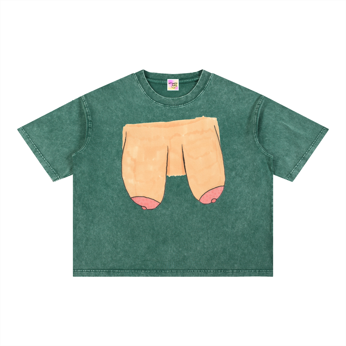 Mineral Wash Boxy Cotton T-Shirt