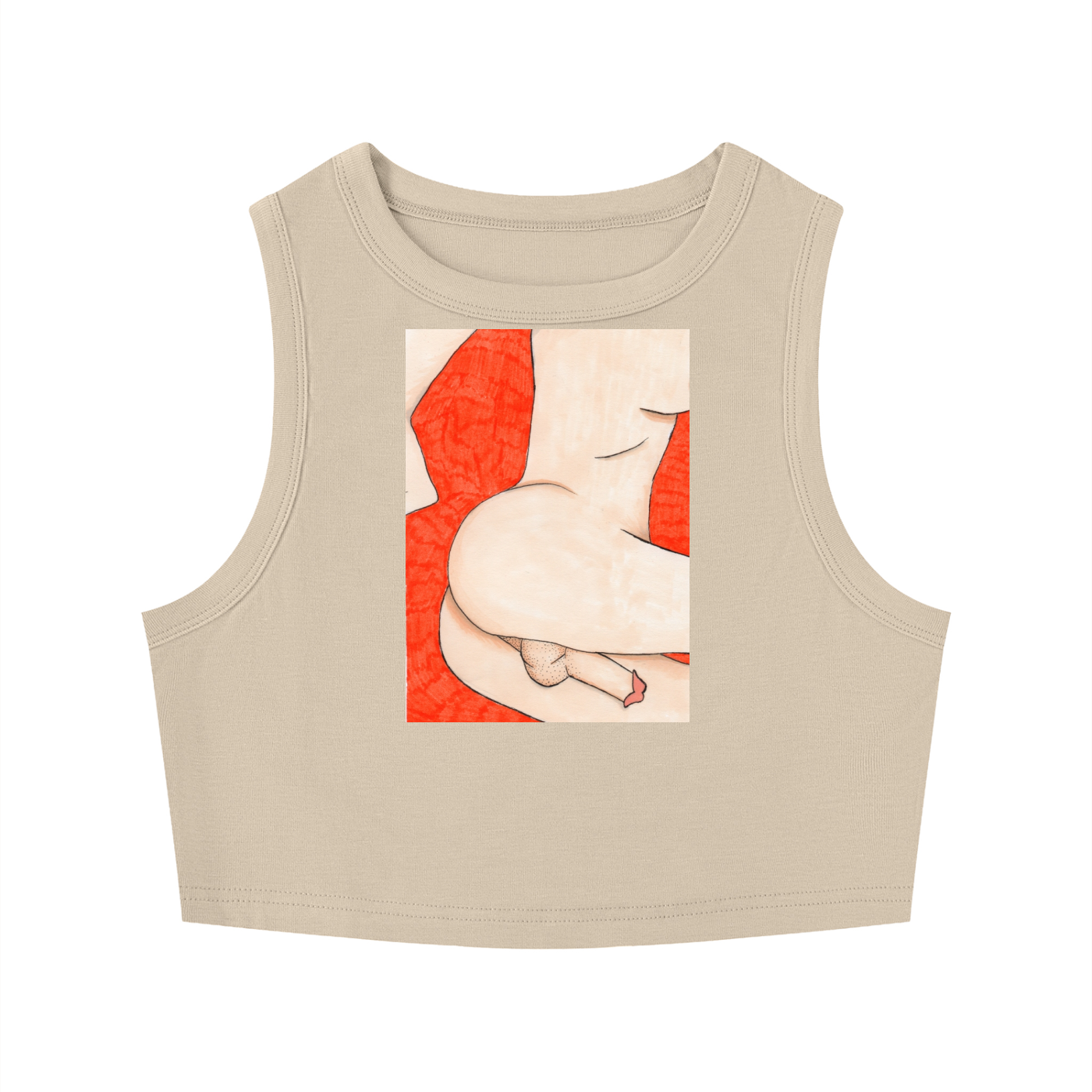Tight Crewneck Crop Tank Top
