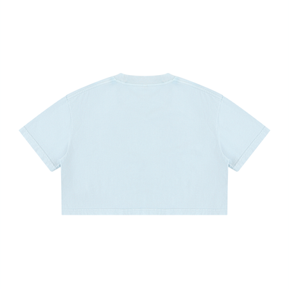 Mineral Wash Cotton Crop T-Shirt