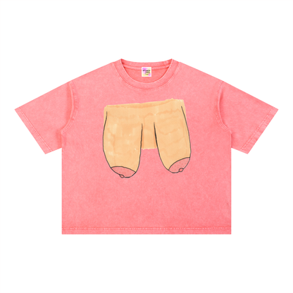 Mineral Wash Boxy Cotton T-Shirt