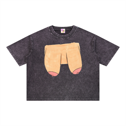 Mineral Wash Boxy Cotton T-Shirt