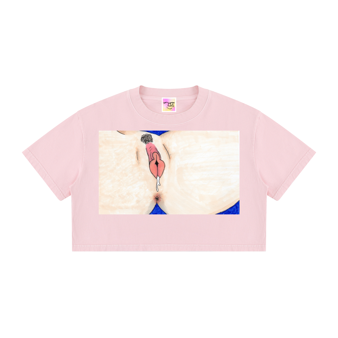 Mineral Wash Cotton Crop T-Shirt