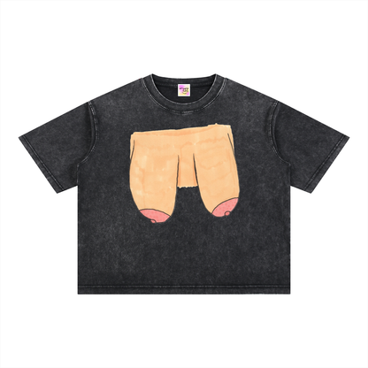 Mineral Wash Boxy Cotton T-Shirt