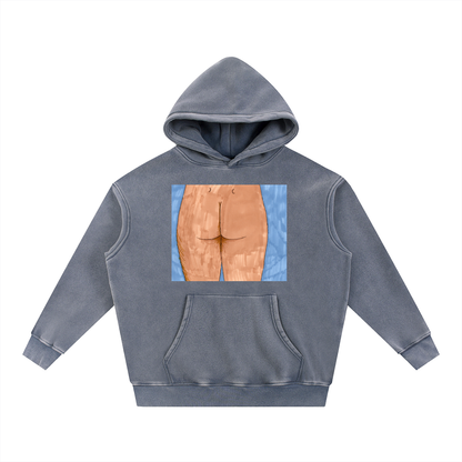 Snow Wash Fleece Oversize Hoodie