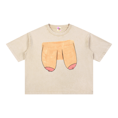 Mineral Wash Boxy Cotton T-Shirt