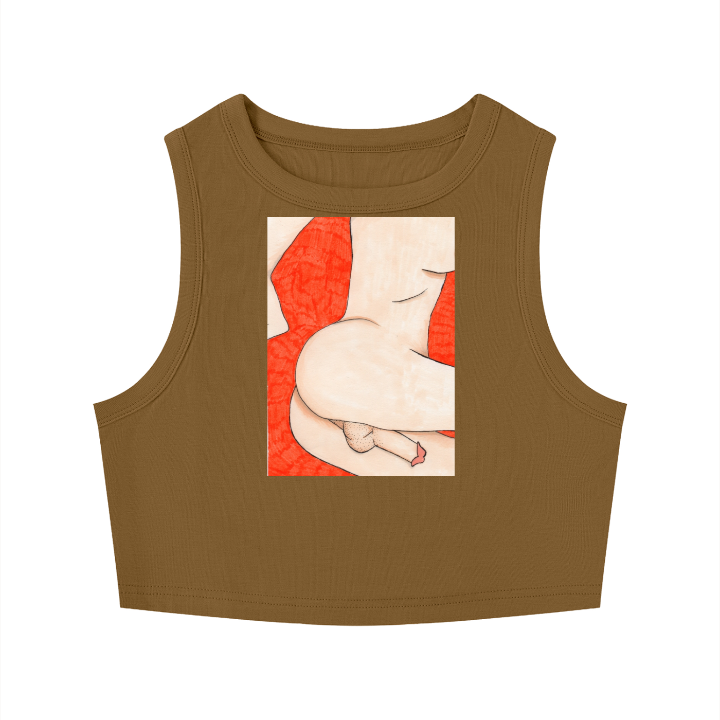 Tight Crewneck Crop Tank Top