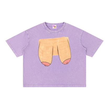 Mineral Wash Boxy Cotton T-Shirt