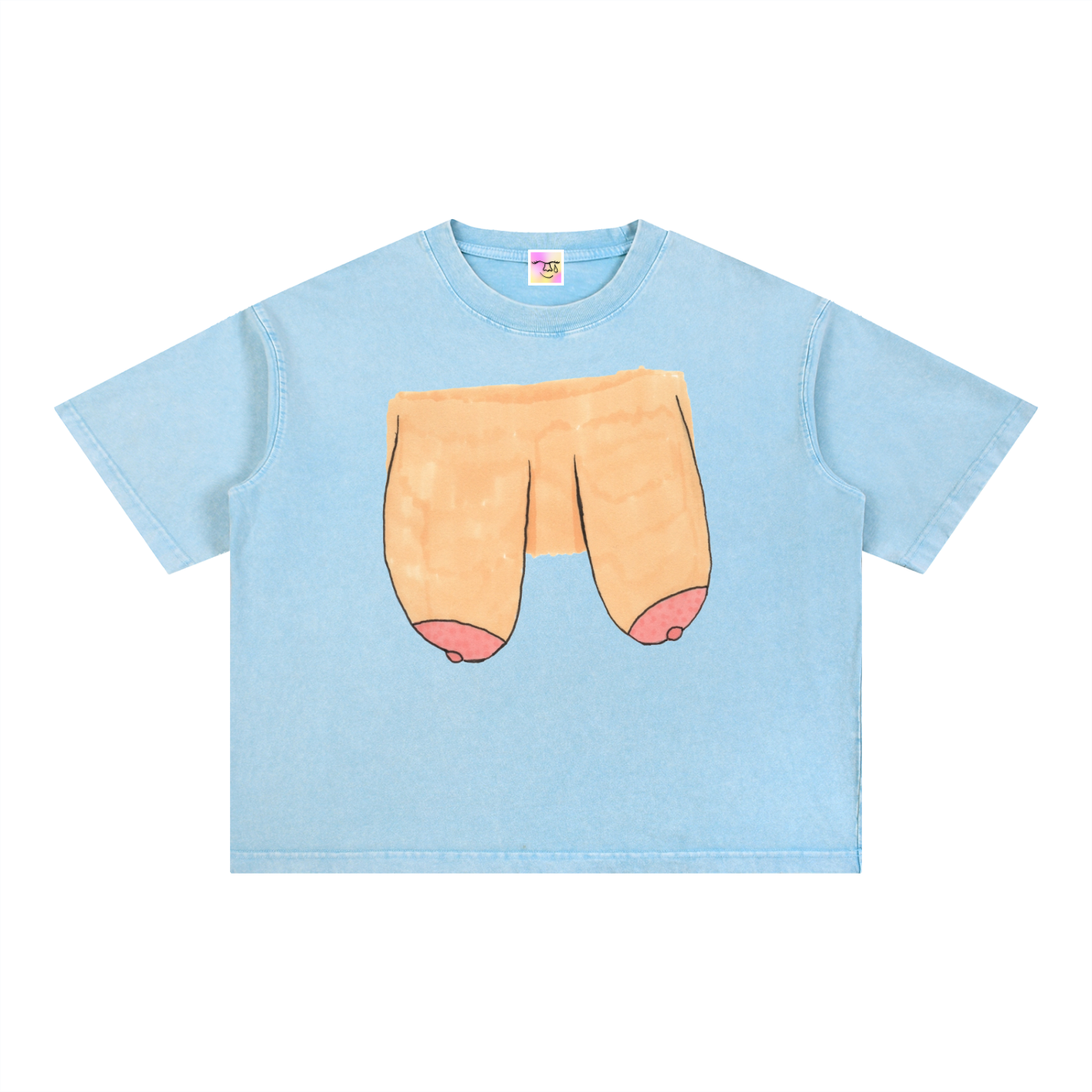 Mineral Wash Boxy Cotton T-Shirt