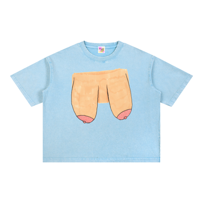 Mineral Wash Boxy Cotton T-Shirt