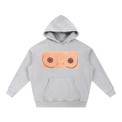 Snow Wash Fleece Oversize Hoodie