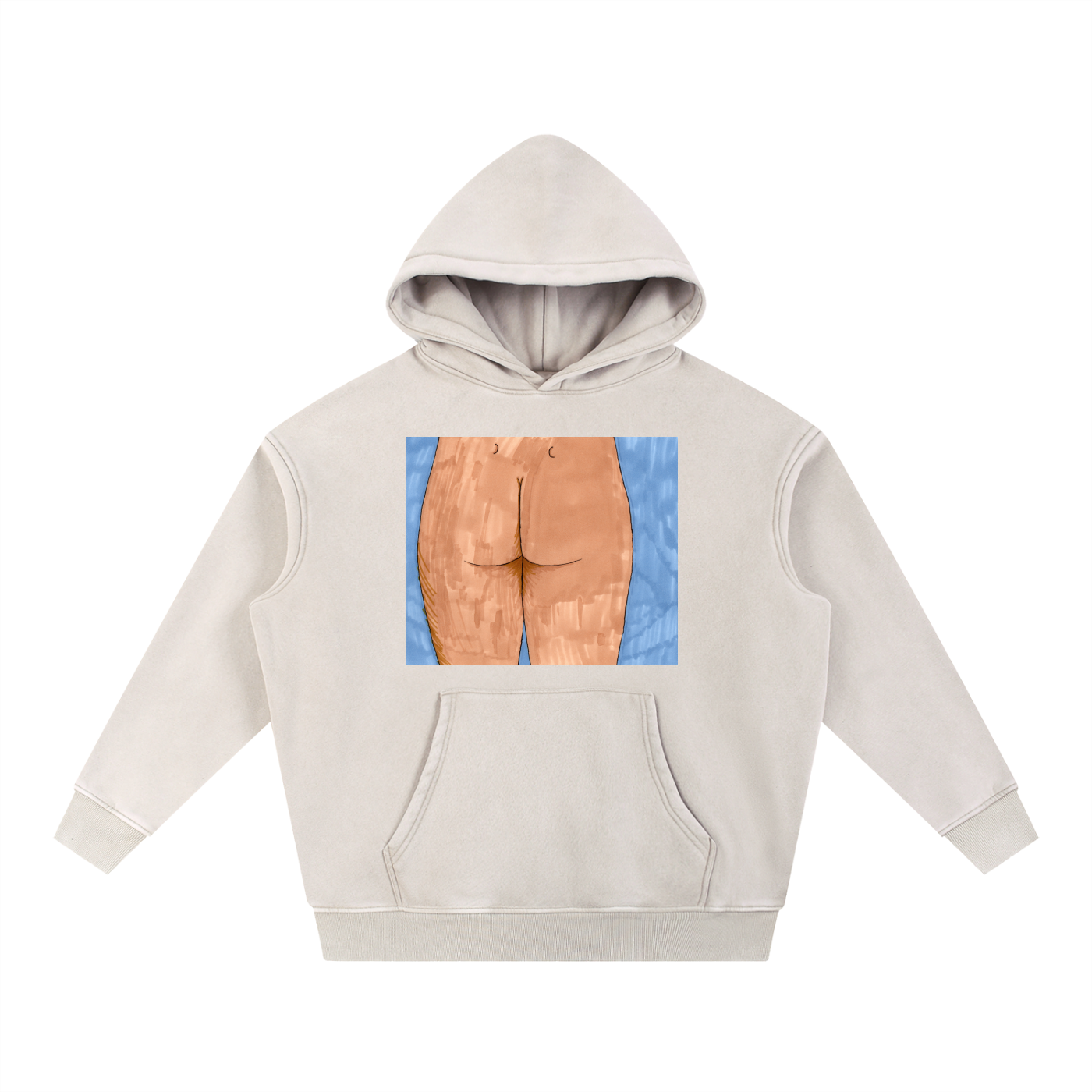 Snow Wash Fleece Oversize Hoodie