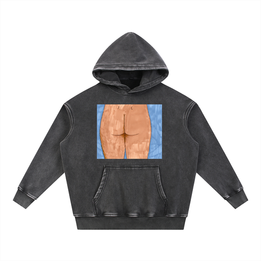 Snow Wash Fleece Oversize Hoodie