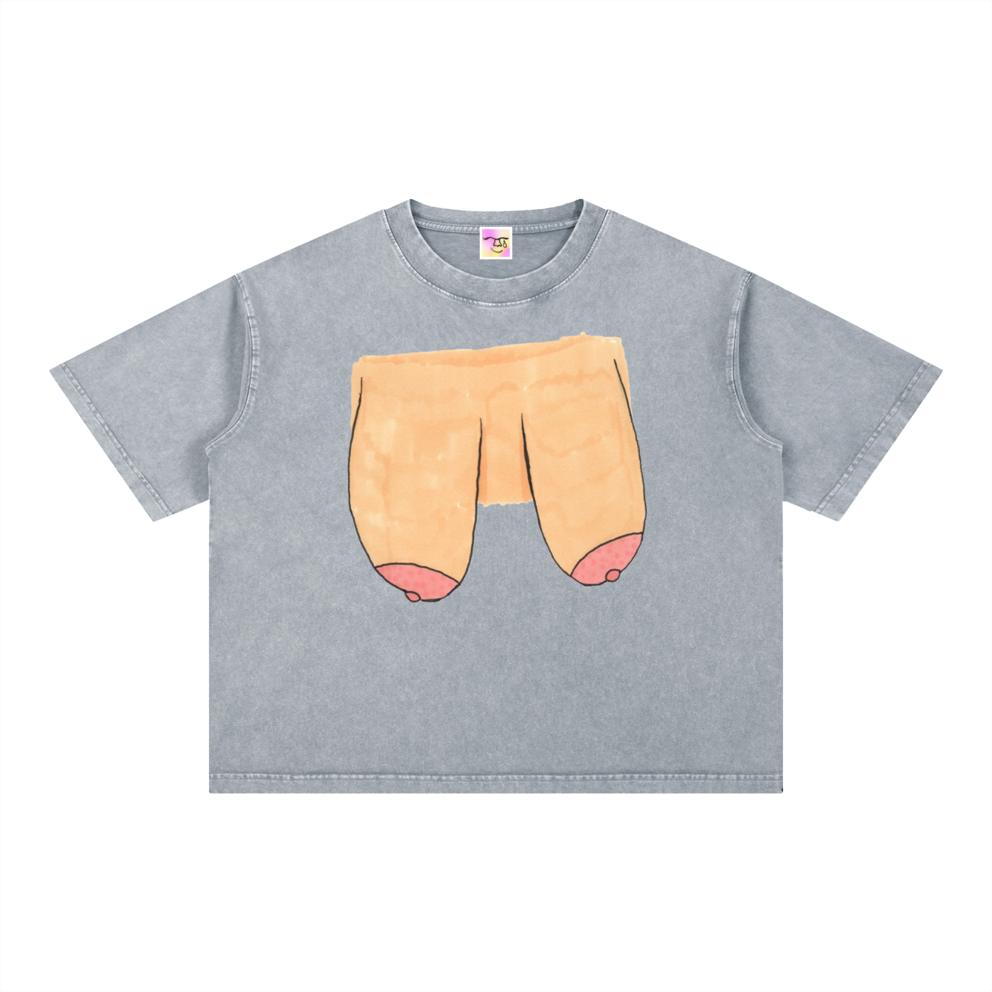 Mineral Wash Boxy Cotton T-Shirt