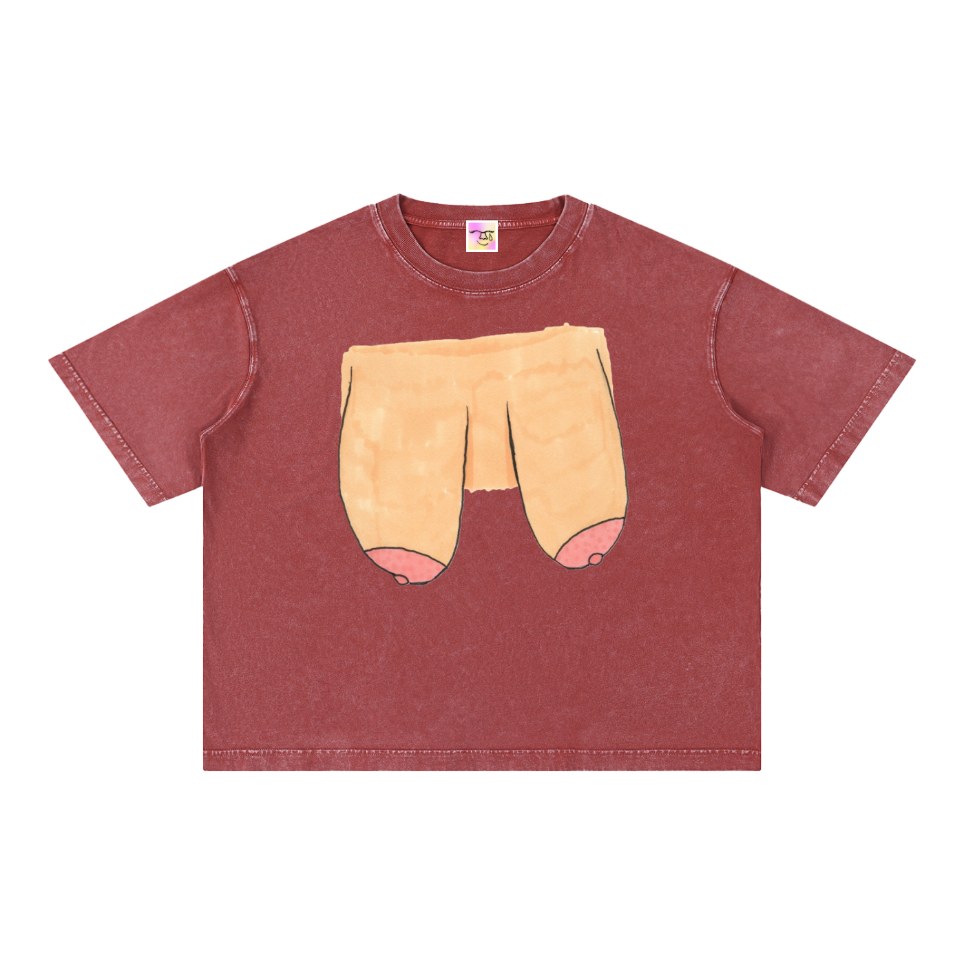 Mineral Wash Boxy Cotton T-Shirt