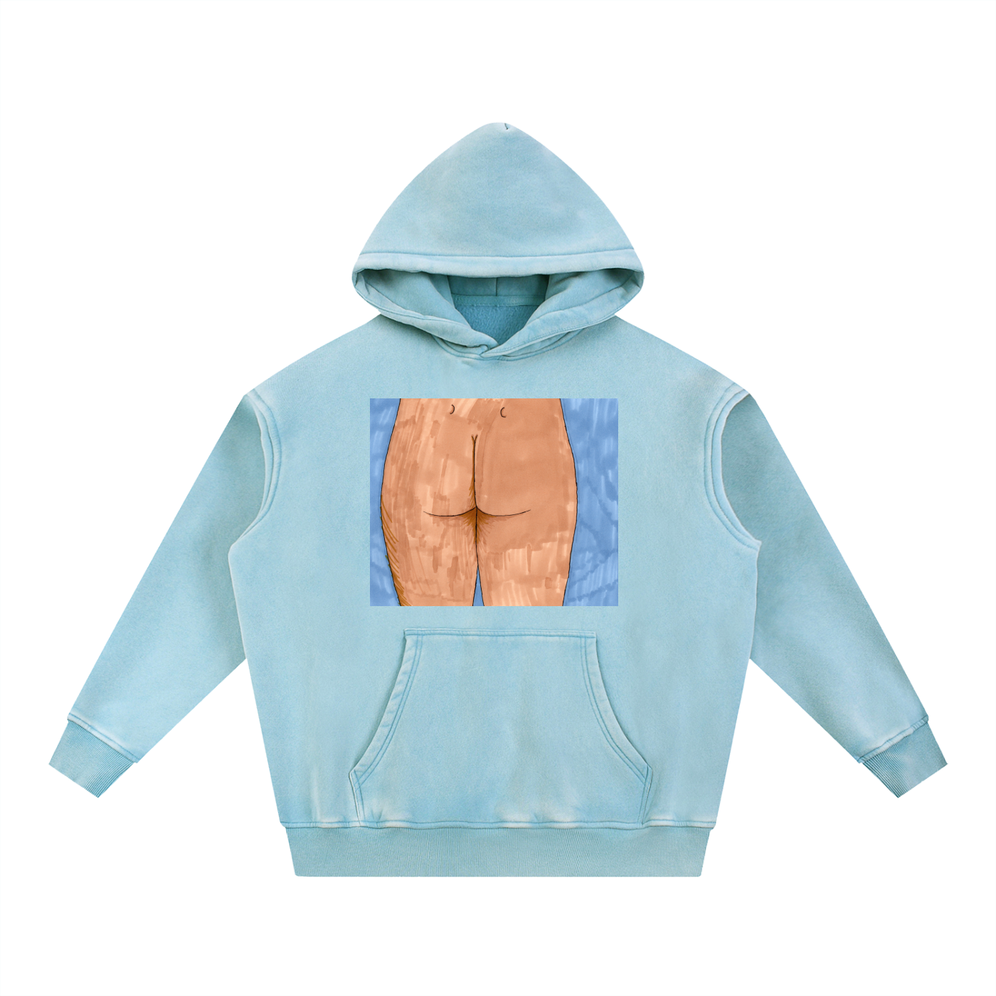 Snow Wash Fleece Oversize Hoodie