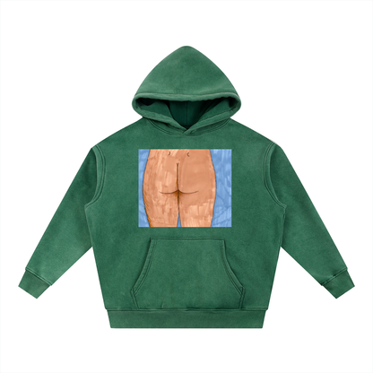 Snow Wash Fleece Oversize Hoodie