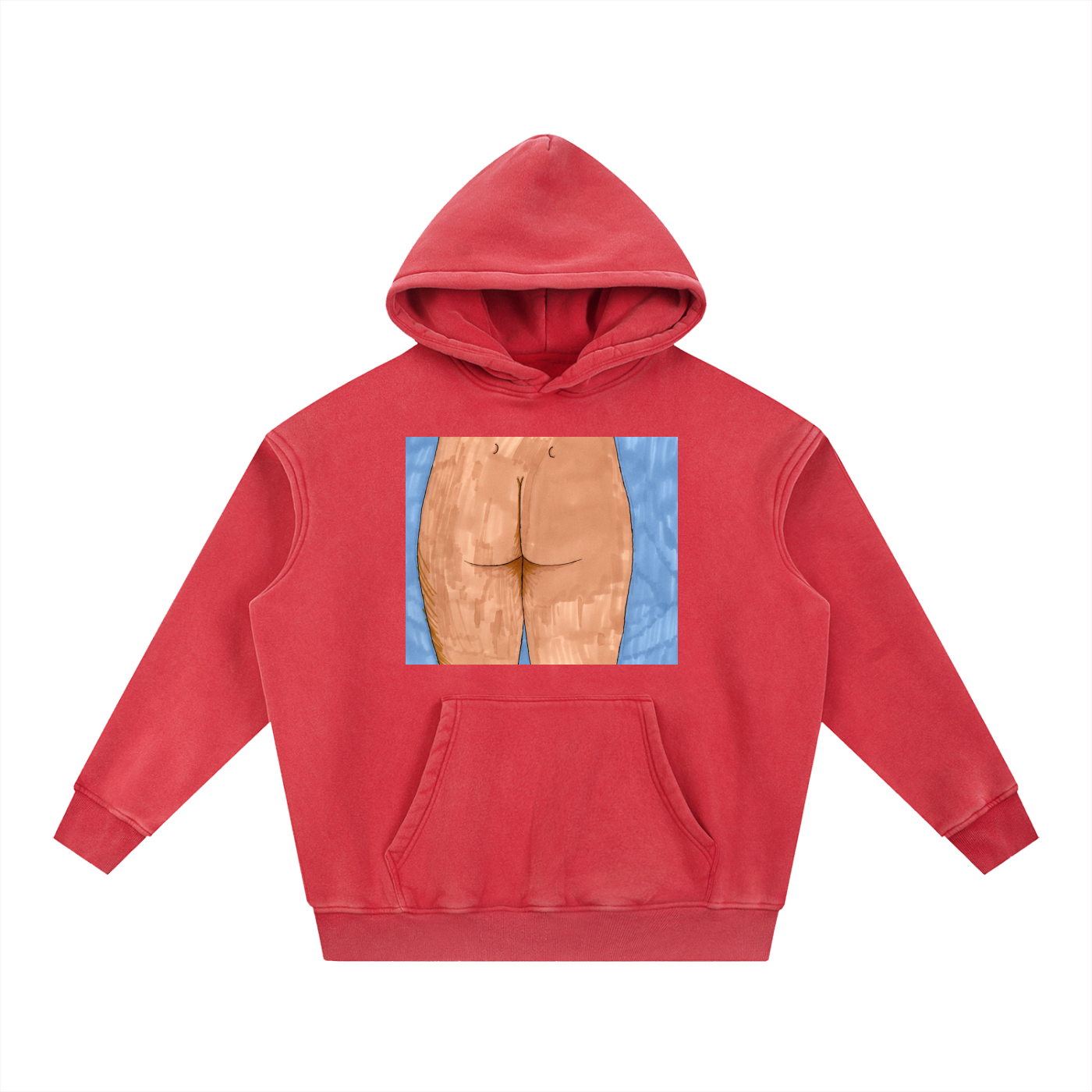 Snow Wash Fleece Oversize Hoodie
