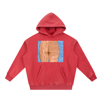 Snow Wash Fleece Oversize Hoodie
