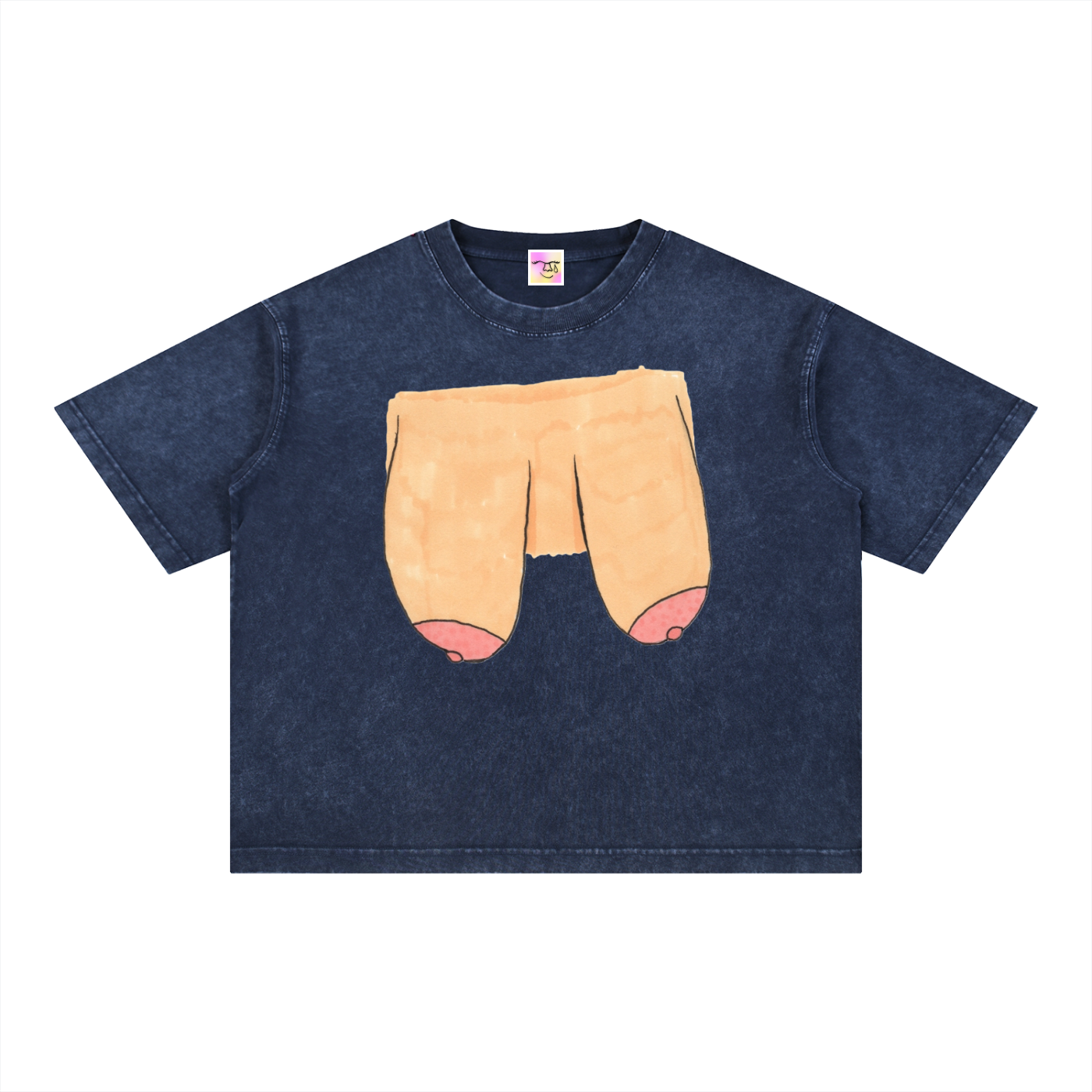 Mineral Wash Boxy Cotton T-Shirt