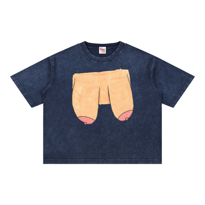 Mineral Wash Boxy Cotton T-Shirt